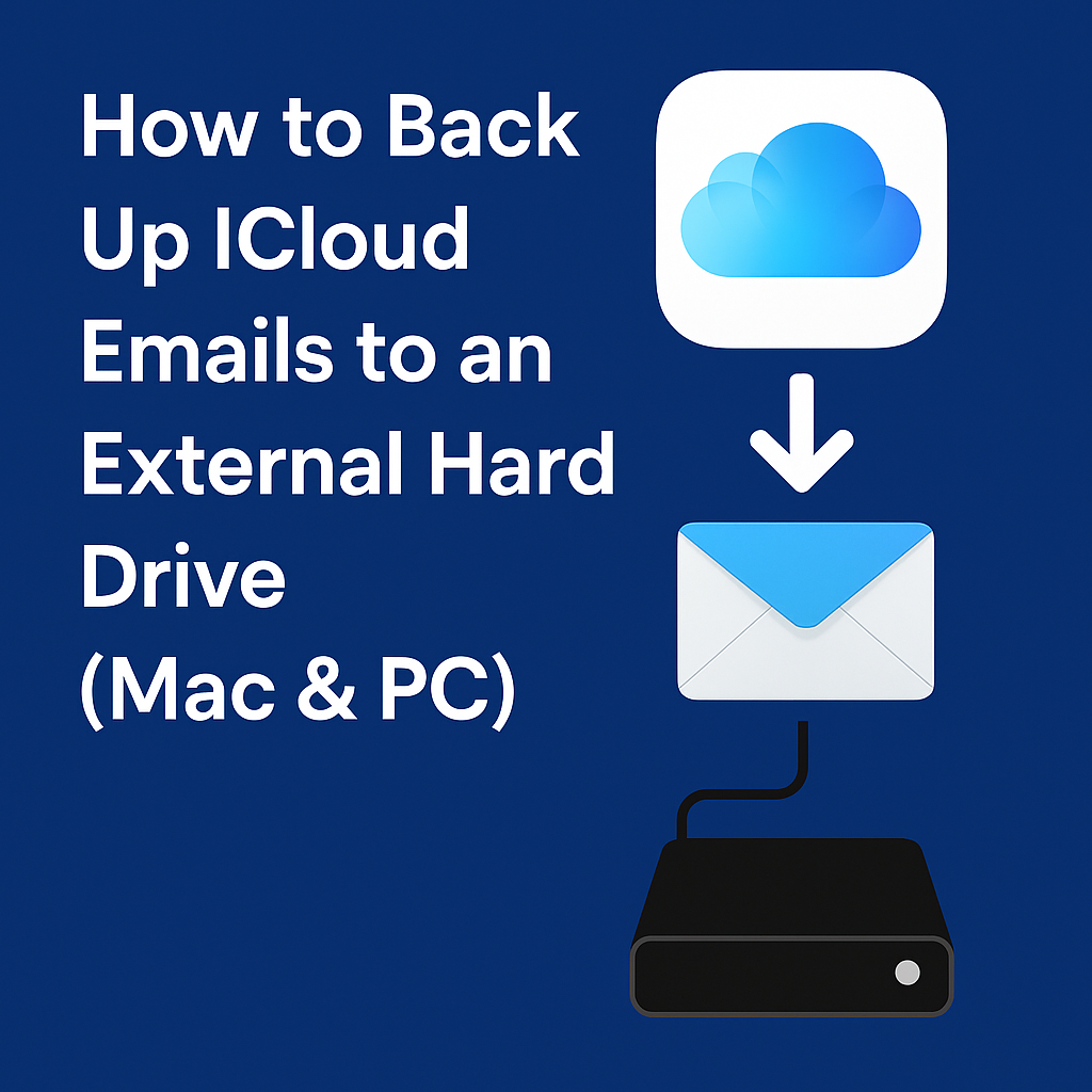 backup icloud emails to external hard drive
