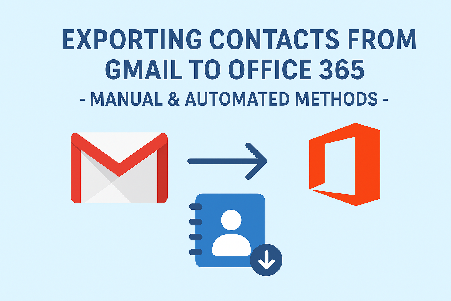 export contacts from gmail to office 365