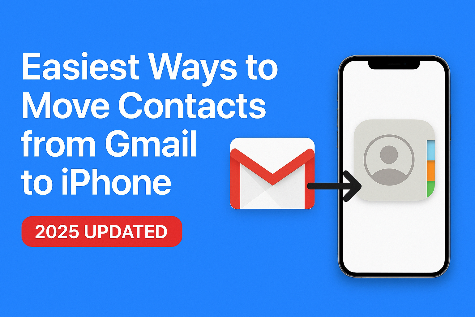 move contacts from Gmail to iPhone