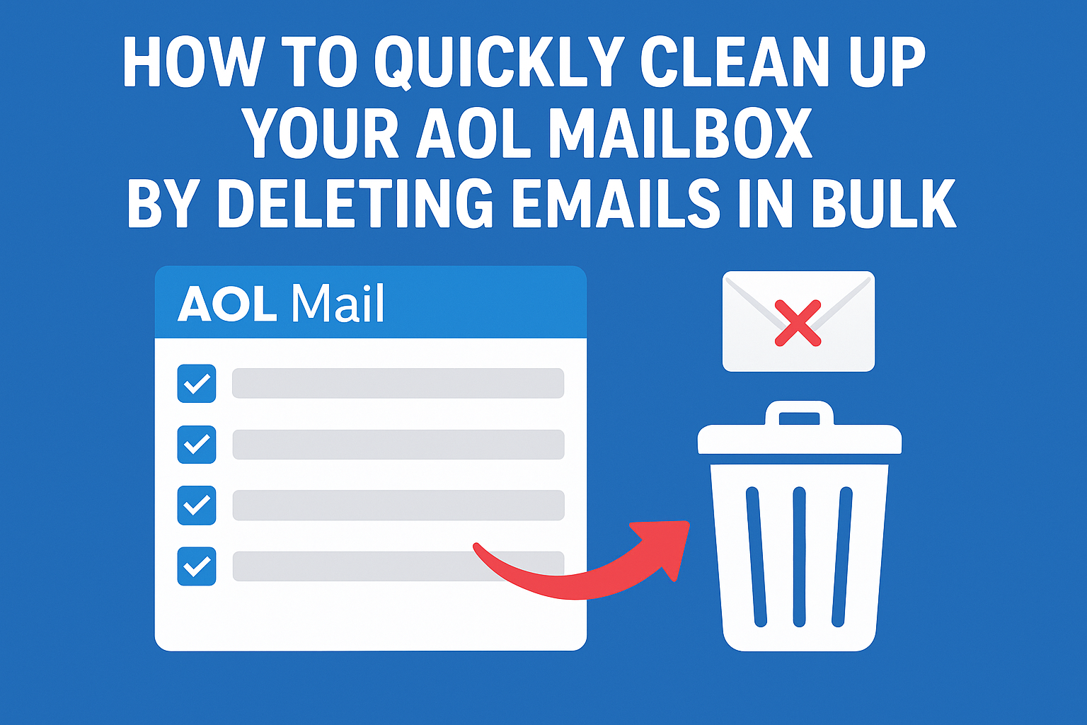 how to delete aol mail in bulk