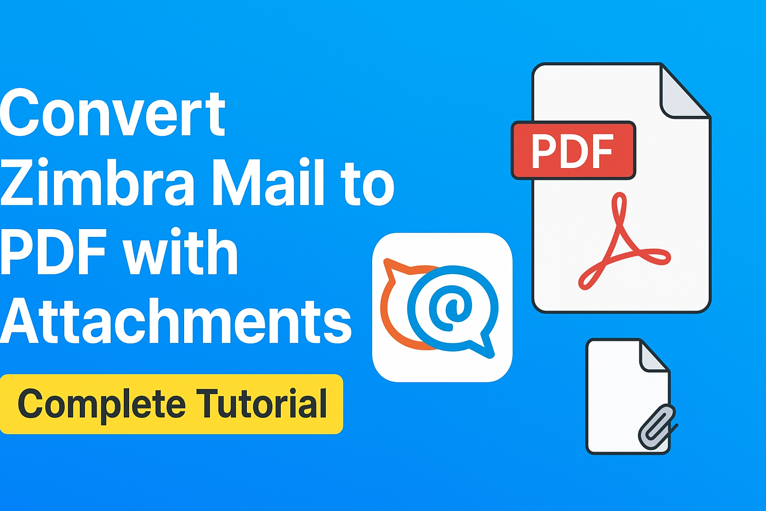 Convert Zimbra Mail to PDF Tutorial
