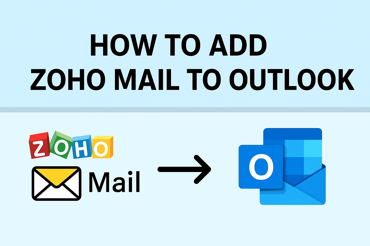 Add Zoho Mail to Outlook